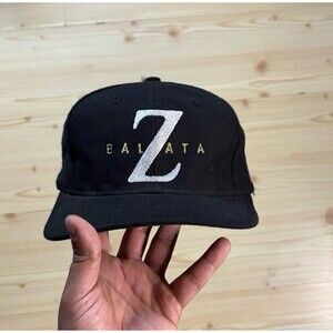 Vintage Top Flite Z Balata Black Men's Strapback Golf HatCap